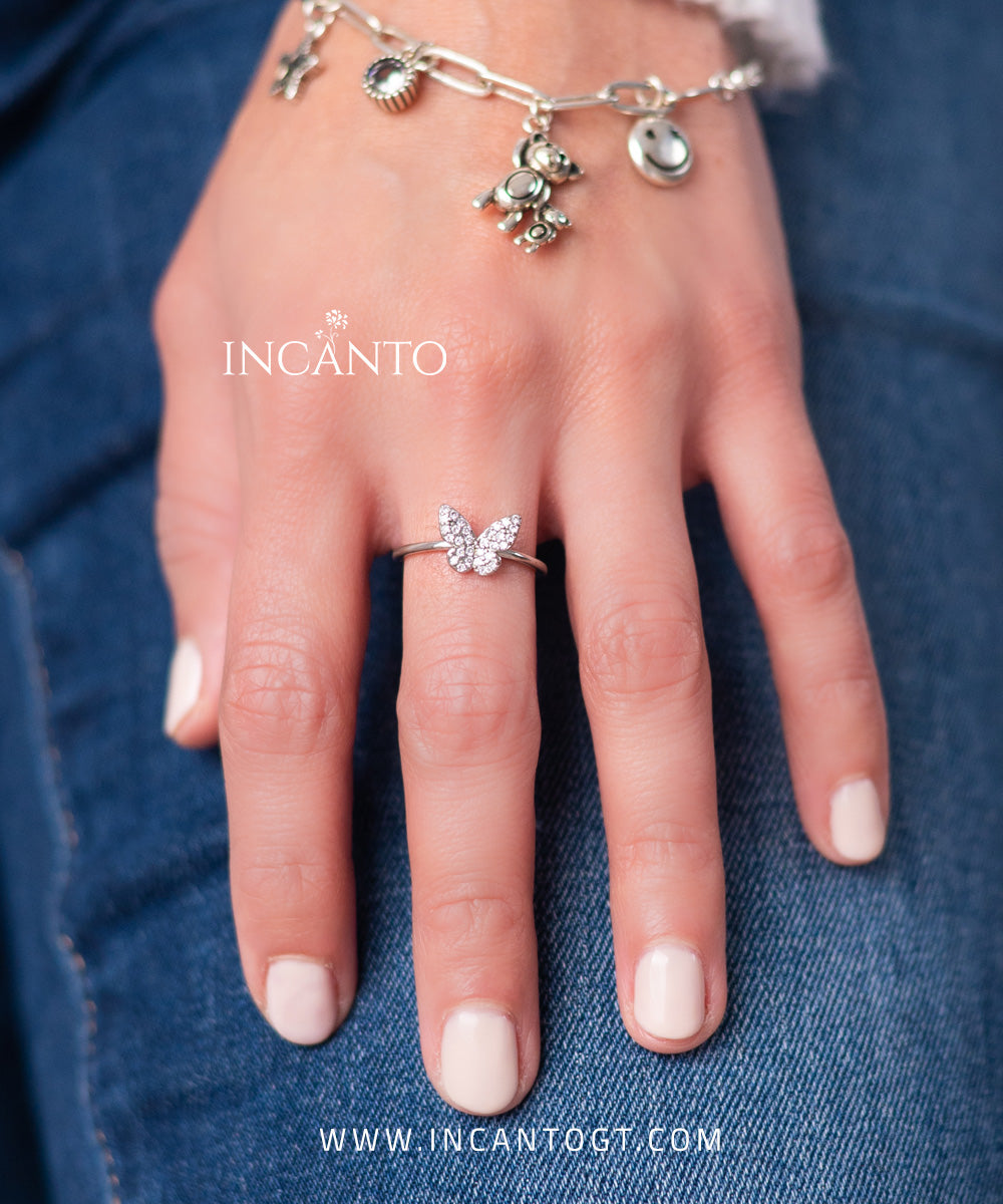 Anillo De Mariposa SILVER