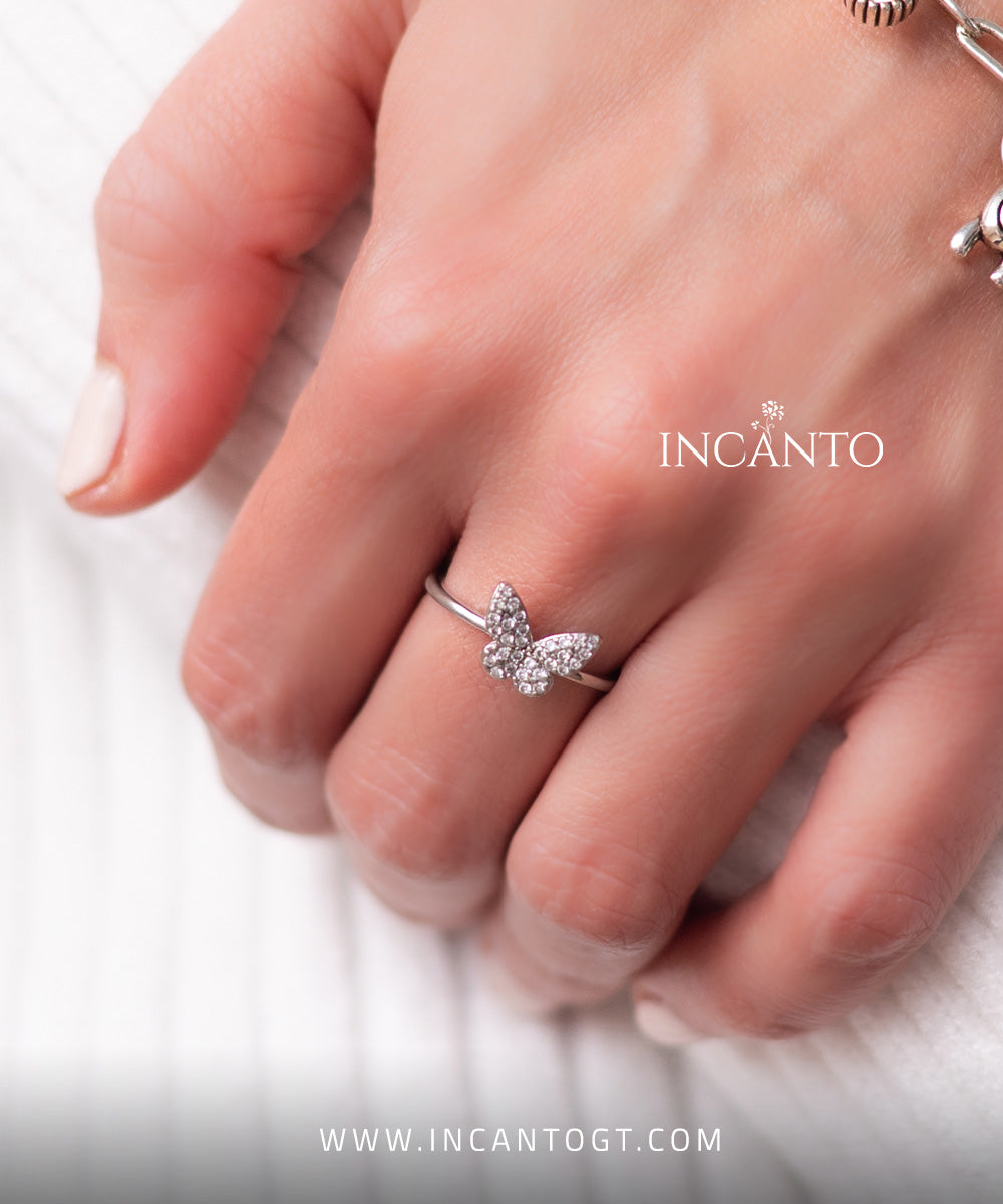 Anillo De Mariposa SILVER
