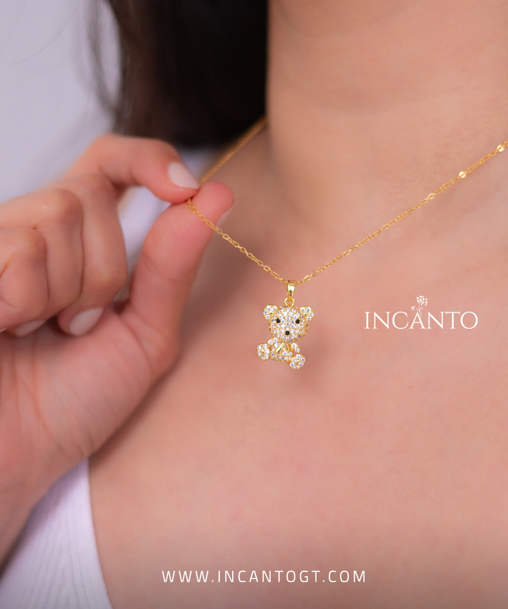 Collar De Osito Brillante GOLD