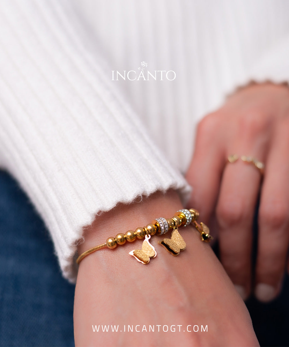 Pulsera De Mariposas GOLD