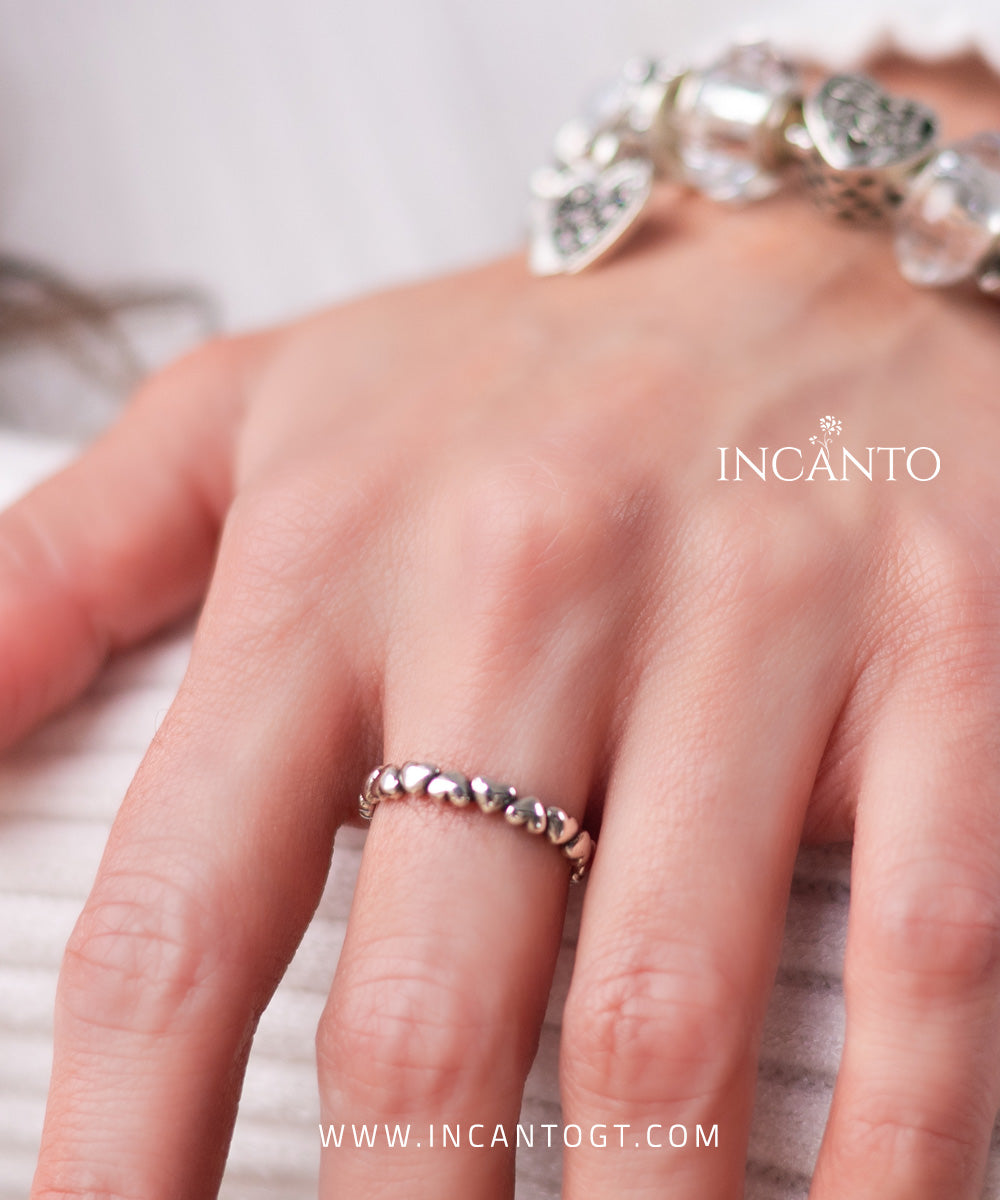 Anillo De Corazones Múltiples