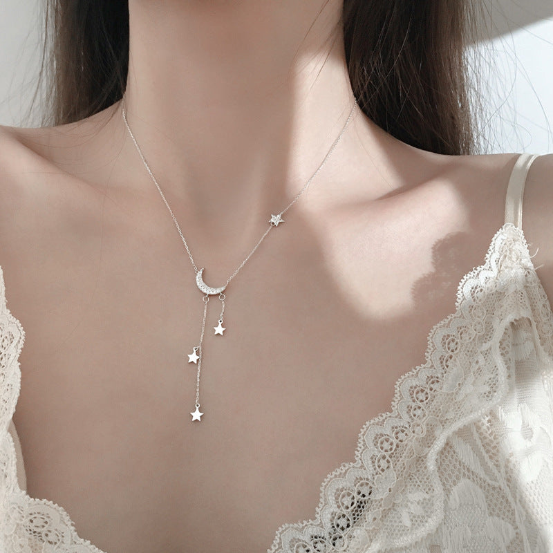 Collar Moon & Stars SILVER