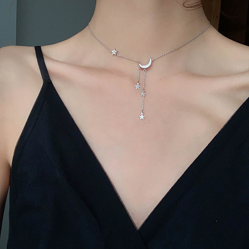 Collar Moon & Stars SILVER