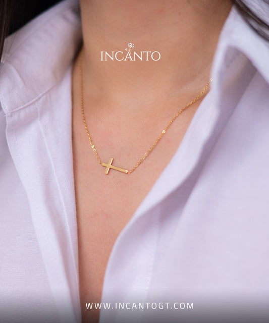 Collar De Cruz Simple GOLD