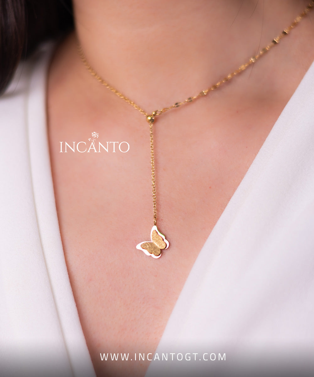 🎁 Collar De Mariposa Colgante GOLD (100% off)